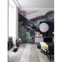 Overig Fotobehang Vanilla Lime 14221 - Paars - Groen - Grijs - 2,70m X 450cm