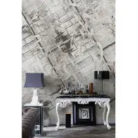 Overig Fotobehang Vanilla Lime 14357 - Grijs - Wit - 2,70m X 450cm