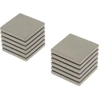 DecoMode Eindknop Gordijnroede Gestreepte Kubus Taupe 28mm 2st