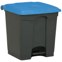 Engels Donkergrijze Pedaal-afvalbak – 30 Liter, Pp Kunststof