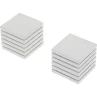 DecoMode Eindknop Gordijnroede Wit Gestreept Kubus 28mm 2st