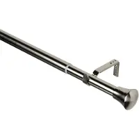 DecoMode Stockholm Uitschuifbare Gordijnroede Zwart 170-200 Cm X 25-28mm