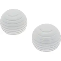 DecoMode Eindknop Gordijnroede Bol Wit 28mm 2st