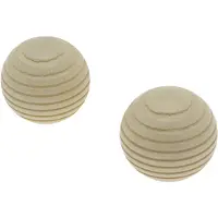 DecoMode Eindknop Gordijnroede Bol Beuk 28mm 2st