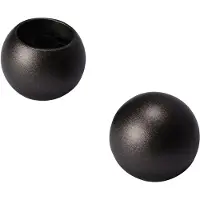 DecoMode Eindknop Gordijnroede Bol Antraciet 28mm 2st