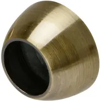 DecoMode - Gordijnsteun - Metaal - Geborsteld Koper - Dia. 20mm - 2 Stuks