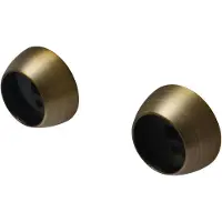 DecoMode - Gordijnsteun - Metaal - Antiek Brons - Dia. 28mm - 2 Stuks
