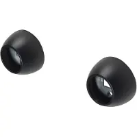 DecoMode - Gordijnsteun - Metaal - Zwart - Dia. 20mm - 2 Stuks – Steun In De Dag Halfrond
