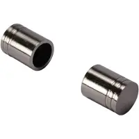 DecoMode Gordijnknop Cylin.2 Rvs 20mm - 2 Stuks