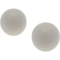 DecoMode Gordijnknop Sphere Klei Wit 28mm - 2 Stuks