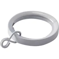 DecoMode - Gordijnring - Metaal - Wit Hoogglans - Dia. 20mm - 10 Stuks