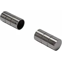 DecoMode Gordijnknop Cylin.2 Rvs 28mm - 2 Stuks
