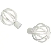 DecoMode Eindkop Cage Antraciet 20mm 2x