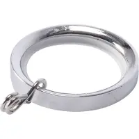 DecoMode - Gordijnring - Metaal - Chroom - Voor Roede Dia. 20mm - 10 Stuks