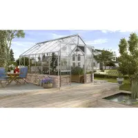 Vitavia Tuinkas Cassandra 9900 + Basis Zand - Veiligheidsglas 3mm - Aluminium - 257x385x249cm