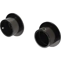DecoMode - Gordijnsteun In De Dag - Metaal - Zwart Nikkel - Dia. 28mm - 2 Stuks