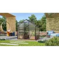 Vitavia Tuinkas Venus 3800 - Polycarbonaat 6mm - Zwart - 195x195x197cm