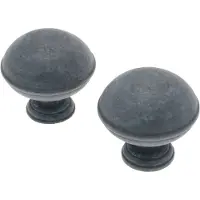 DecoMode Gordijnknop Bell Grijs - 2 Stuks