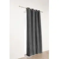 Overig Verduisterend En Isolerend Gordijn Alaska - Grijs - 140 X 260 Cm