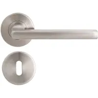 Sencys Deurkruk Op Rozet Milano - Rvs - Metaal Geborsteld - Sleutelgat - 130 Mm