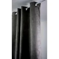 Overig Sweet Lichtdoorlatend Kant En Klaar Gordijn Suède Antraciet 145 X 260 Cm