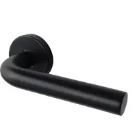 Overig Deurkruk Op Rozet Dolce - Roestvrij Staal - Zwart Mat - 160 Mm