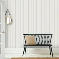 Praxis Vliesbehang Vintage 25766 - Heel Licht Grijs-beige - Ijsblauw - Metallic Glans - 10,05m X 53cm
