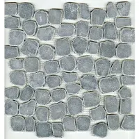 Overig Mozaïek Grey Coin - Grijs - Natuursteen - 30x30 Cm - 0,09 M²