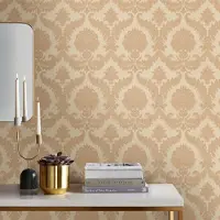 Overig Vliesbehang Classic & Elegant 25728 - Beige - Metallic Licht Koper-goud - 10,05m X 53cm