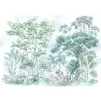 Overig Fotobehang Silva - Groen - 2,50m X 35cm