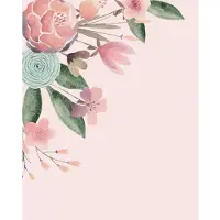 Overig Fotobehang Fleur Bisou - Roze - 2,50m X 200cm