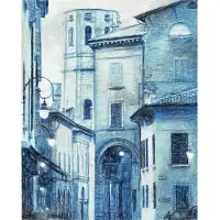 Overig Fotobehang Emilia - Blauw - 2,50m X 200cm