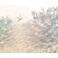 Overig Fotobehang Bamboo Paradise - Blauw - 2,50m X 300cm