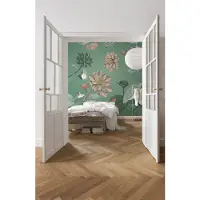 Overig Fotobehang Blissful - Groen - 2,50m X 200cm