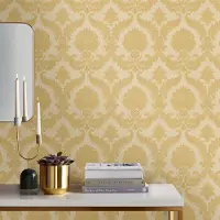 Overig Vliesbehang Classic & Elegant 25723 - Geel-goud - Metallic - Beige - 10,05m X 53cm