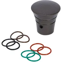 Overig Gordijnroede Eindknoppen - Metaal - Antraciet - Diam.20mm - 2 Stuks
