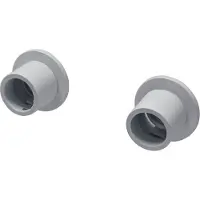 DecoMode Gordijnroede Steunen Idd Strak Mat Wit 28mm - 2 Stuks