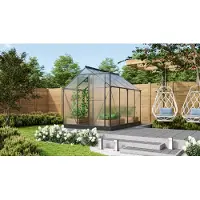 Pergart Kweekkas Triton 5000 - Polycarbonaat 6mm - Zwart - 198x256x207cm
