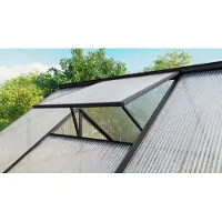 Pergart Set Voor Dakraam Aluminium Zwart 66,7x61,5cm - Zonder Beglazing