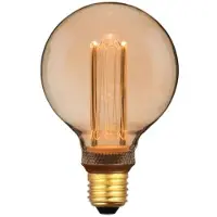 Eglo Ledfilamentlamp Globe - Bruin - D9,5cm - Dimbaar - Warm Wit - E27 - 4,3w