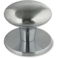 Avenue Buitendeurknop Polydo - Mat Chroom - Met Boutbevestiging - 60x65mm