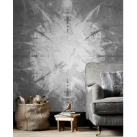 Overig Fotobehang Vanilla Lime Jager En Dieren - Grijs - Wit - 2,70m X 450cm