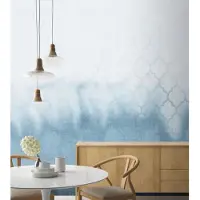 Overig Fotobehang Vanilla Lime 14155 - Blauw - Grijs - 2,70m X 450cm