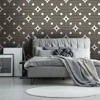 Praxis Fotobehang Seventies S725c9 - Zwart - Wit - 2,70 M X 419 Cm