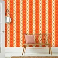 Overig Fotobehang Seventies S720a4 - Oranje - Wit - 2,70m X 186cm
