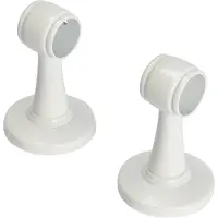 DecoMode - Gordijnsteun - Metaal - Gebroken Wit - Voor Roede Dia. 20mm - 2 Stuks