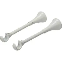 DecoMode Gordijnroede Steunen Extern Wit 20mm 2 Stuks
