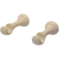 DecoMode Gordijnroede Steunen Open Beuk 20mm 2 Stuks