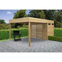 Solid Superia Cube Corbara Tuinhuis - Vuren - Geïmpregneerd - 298x198x224,4cm