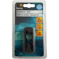 Sencys Cilinderplaat Rechthoekig Aluminium Zwart 10mm